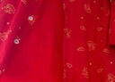 babylove嬰兒連體衣春秋純棉中國紅衣服滿月寶寶拜年衣服哈衣爬服福順平安 福順平安中國紅 59cm 曬單實(shí)拍圖