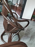 藤工匠陽臺單人真藤椅子庭院休閑靠背椅桌椅家用旋轉(zhuǎn)藤椅老人辦公滕轉(zhuǎn)椅 【黑釉色】單椅+茶幾 天然真藤 曬單實拍圖