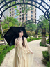 颯望六折太陽傘女防曬防紫外線小巧便攜遮陽傘晴雨兩用迷你 梧桐米【晴雨兩用】UPF50+ 有效阻隔紫外線 曬單實拍圖
