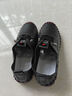 斷碼清倉品牌鞋大碼超軟牛筋底媽媽春秋款中老年皮鞋一腳蹬跳舞鞋 黑色 39 (245mm) 曬單實(shí)拍圖