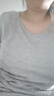 9i9孕婦哺乳內(nèi)衣背心可外穿喂奶裝家居服上衣可拆胸墊四季款A(yù)50灰XL 曬單實(shí)拍圖