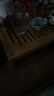 瓷牌茗茶具（cipaiming teaset）瓷牌茗 功夫茶具茶盤竹制茶臺排水式茶海茶托盤家用茶具盤大小號 中茶博士排水長43cm*28cn 曬單實拍圖