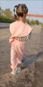 奧特曼童裝女童套裝春秋2025新款兒童洋氣兩件套衣服小童時髦女寶寶秋裝 熱售粉色春秋款 120 建議身高105-115cm 曬單實拍圖