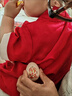 迪士尼（Disney）童裝寶寶周歲禮服夏季新款嬰兒連體衣0-6個(gè)月百日宴服新生兒衣服 紅色 73cm 73碼適合7-9個(gè)月(13-18斤) 曬單實(shí)拍圖