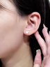 Grace Girl18k金一見傾心耳釘女小眾玫瑰金輕奢感愛心耳釘送女友情人節(jié)禮物 18k金一見傾心耳釘+輕奢禮盒 曬單實拍圖