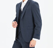 利郎青年商務(wù)男裝【商場同款】西服套裝男雙色條紋正裝三件套Q5CXF01 深藍 180A 曬單實拍圖