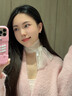 阿黛麗天然海藍(lán)寶耳圈水晶銀耳環(huán)短款女925銀氣質(zhì)送老婆生日情人節(jié)禮物 曬單實(shí)拍圖