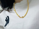 鳴鉆國際平安喜樂黃金項鏈女足金999蝴蝶財神鎖骨鏈萬能鏈送女友生日禮物 【古法平安喜樂黃金項鏈】【宮廷琺瑯】 曬單實拍圖