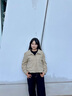 波司登25年輕薄羽絨服90絨巴恩風(fēng)休閑立領(lǐng)夾克保暖外套B250135336 曬單實(shí)拍圖