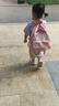 鉑吶苓兒童背包女孩外出旅游可愛旅行輕便研學春游小雙肩包小學生書包女 兔耳朵兒童雙肩包【粉色-無掛件 曬單實拍圖