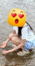 特步兒童童鞋女童透氣網(wǎng)布軟彈貓咪沙灘鞋 帆白/微波藍 36碼 曬單實拍圖