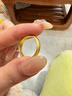 卡鉑亞古法黃金戒指 足金9999天元泥鰍背圓戒男女款對(duì)戒結(jié)婚素圈指環(huán) 古法黃金戒指 5.56克（9號(hào)）寬約4.1mm 曬單實(shí)拍圖
