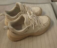 駱駝（CAMEL）運動女鞋革面防潑輕便軟底慢跑鞋子 K24C30L4616 象牙白 39 曬單實拍圖