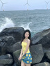 妙戀多海島甜美穿搭三件套泳衣女多巴胺少女海邊度假抹胸吊帶甜辣顯瘦夏 黃色 【抹胸3件套】 均碼 【建議80-120斤】 曬單實(shí)拍圖