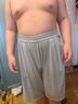 小豬托尼胖男童短褲夏季運動(dòng)速干褲兒童薄款褲子中大童青少年褲子大碼童裝 五角星印花褲灰色 180 合適170-175身高，150-170斤 曬單實(shí)拍圖