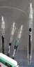 得力（deli）速干按動中性筆 雙球珠ST筆頭 0.5mm學生中性筆刷題筆考試筆 雙核芯黑色5支/盒S08-E5 曬單實拍圖