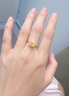 老鳳祥S925銀小方糖戒指女款開(kāi)口可調節指環(huán)情人節生日禮物送女友愛(ài)人 S925小方糖戒指 曬單實(shí)拍圖