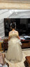 漢佺兒童禮服裙輕奢小眾高端女童主持人生日公主裙花童女孩鋼琴演出服 套裝【禮服+精靈發(fā)飾】 140 適合體重60-65斤 曬單實(shí)拍圖