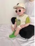 迪士尼（Disney）嬰兒衣服連體衣夏季短袖恐龍造型哈衣爬服男寶寶外出服新生兒衣服 小鱷魚(yú)哈衣+帽子 90cm 曬單實(shí)拍圖