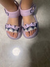 HELLOKITTY童鞋女童涼鞋夏季兒童露趾涼鞋庫洛米軟底公主沙灘鞋6867紫色30 曬單實(shí)拍圖