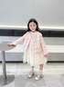 G.DUCKKIDS小黃鴨女童連衣裙秋裝2025新款洋氣兒童小香風(fēng)公主裙外套女孩裙子 粉色 120 建議5~6歲【110-120cm】cm 曬單實(shí)拍圖