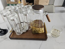MARTIGUES雙層玻璃杯品茗杯泡茶杯不燙手綠茶杯高硼硅耐熱防燙隔熱水杯 超厚旗艦款330ml6只+旋轉(zhuǎn)杯架+水壺 曬單實(shí)拍圖