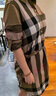 博柏利（BURBERRY）格紋紐扣系帶長(zhǎng)袖連衣裙 女款 時(shí)尚潮流百搭運(yùn)動(dòng)休閑 棕色 均碼 4 無原裝禮袋禮盒 曬單實(shí)拍圖