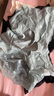 歐迪芬桑蠶絲襠女士內(nèi)褲女抗菌蕾絲緞面性感純欲無痕夏薄中腰三角短褲頭 曬單實(shí)拍圖
