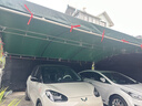 美凌時(shí)尚家戶(hù)外遮陽(yáng)棚停車(chē)棚雨棚酒席帳篷擺攤防曬防雨養殖大棚大排檔門(mén)面 墨綠色 3米寬X6米長(cháng)【加粗4腳】 曬單實(shí)拍圖