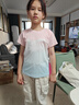 361°輕運動|女童速干短袖2025夏3-14歲兒童短袖T 杏花粉150 曬單實拍圖
