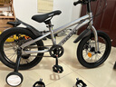 鳳凰兒童自行車兒童山地學(xué)生車小孩單車帶輔助輪3-6-10-12歲小中大童 雪灰銀丨單速輻條輪+雙碟剎+禮包 16寸 曬單實(shí)拍圖