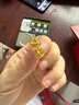 周六福玫瑰花黃金耳釘女足金耳飾生日禮物計(jì)價(jià)A0915187 約2.17g 一對(duì) 曬單實(shí)拍圖
