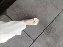 啄木鳥蝴蝶結(jié)厚底女外穿2025年夏季新款配裙子松糕底坡跟軟底涼拖 米白 35 曬單實(shí)拍圖