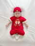 DUTRIEUX周歲禮服男寶寶套裝夏季嬰幼兒百天衣服中國風(fēng)薄款兩件套短袖一歲 短袖款【不含帽襪】 73 CM 曬單實拍圖