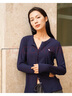 ABERCROMBIE & FITCH女裝經(jīng)典小麋鹿美式復(fù)古辣妹性感修身V領(lǐng)長袖T恤KI139-5270 海軍藍 M (165/96A) 曬單實拍圖