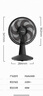 美的（Midea）臺(tái)式電風(fēng)扇七葉柔風(fēng)輕音臥室宿舍廣角遠(yuǎn)距交流定頻臺(tái)扇辦公室桌面節(jié)能省電搖頭小型電扇 FGAU30D 曬單實(shí)拍圖
