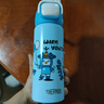 膳魔師（THERMOS）兒童高顏值學(xué)生智能顯溫保溫杯上學(xué)可愛專用316便攜雙飲吸管水杯 【一蓋雙飲】海洋藍(lán)500ML 316不銹鋼 曬單實(shí)拍圖