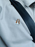 Hush Puppies【抗皺易打理】暇步士男裝2025夏季新款舒爽涼感短袖polo衫 月光灰 XL 曬單實(shí)拍圖