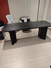 豪壹凱家黑色書(shū)簡(jiǎn)約現代實(shí)木電腦老板設計師辦公工作臺長(cháng)寫(xiě)字臺 120*60*75厚4.5（實(shí)木腳） 曬單實(shí)拍圖