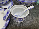 筏芯湯盅青花陶瓷燉盅調(diào)味罐隔水帶蓋勺蒸雞湯商用家用甜品 青花瓷辣椒罐直徑10厘米*高7.5厘米 曬單實(shí)拍圖