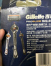 吉列刀片 刮胡刀干凈不留黑點 剃須刀手動 5層  適配鋒隱5致順 16刀頭 曬單實拍圖