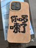 邇舟適用于蘋果16promax新款手機(jī)殼iphone16Promax你啰嗦了蘋果手機(jī)殼趣味文字 高竹小羊皮A你啰嗦了 蘋果16promax 曬單實(shí)拍圖