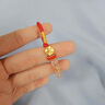中國黃金China Gold四葉草黃金手鏈女足金紅繩手鏈生日禮物女送女友媽媽老婆結(jié)婚紀念足金四葉草黃水晶手鏈+證書禮盒 曬單實拍圖