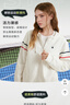 樂卡克（Le coq sportif）【新品】法國(guó)公雞復(fù)古網(wǎng)球風(fēng)女士拉鏈運(yùn)動(dòng)休閑寬松外套上衣 瓷白色 XL 曬單實(shí)拍圖