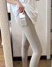 KJ口袋鯊魚(yú)褲女外穿春夏薄款高腰收腹緊身騎行褲無(wú)尷尬線(xiàn)瑜伽褲 奶咖 -薄款【雙側口袋】 L （建議100-120斤） 曬單實(shí)拍圖