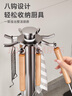 四季沐歌旋轉(zhuǎn)鍋鏟架臺面家用廚房置物架桌面掛勺子鏟子支架湯勺廚具收納架 【太空鋁旋轉(zhuǎn)鍋鏟架】星云灰 曬單實拍圖