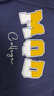 馬騎頓（MQD）男大童夏季新品學(xué)院風(fēng)基礎(chǔ)百搭字母短袖親膚輕薄T恤 藏青 140 曬單實(shí)拍圖