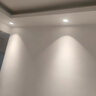 三雄極光led射燈星晨天花燈吊頂嵌入式牛眼燈防眩光客廳COB洗墻燈3W6W10W 10w4000k（開孔75mm）黑白邊 曬單實拍圖