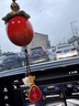 宏夢(mèng)零 柿柿如意汽車(chē)掛件創(chuàng  )意后視鏡車(chē)載裝飾保真朱砂平安車(chē)飾品 小柿子款 曬單實(shí)拍圖