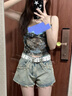 路讓宋星星多孔美式寬腰帶女2025新款褲帶牛仔褲設計感小眾y2k皮帶白色 雙排孔時尚腰封皮帶【白色 無鏈條 曬單實拍圖
